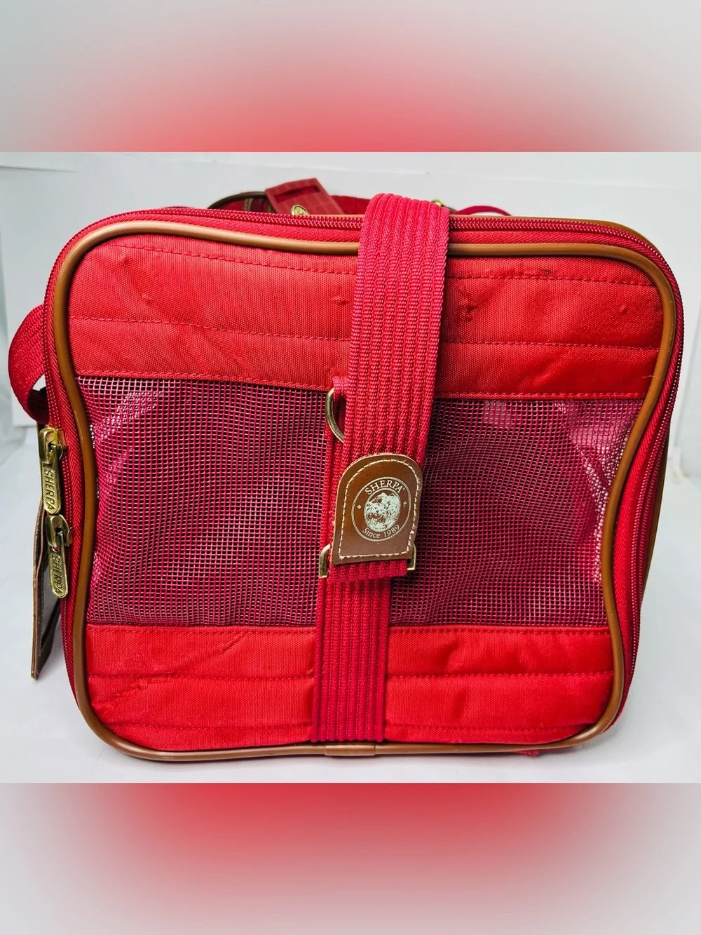 Red Small Pet Carrier Bag